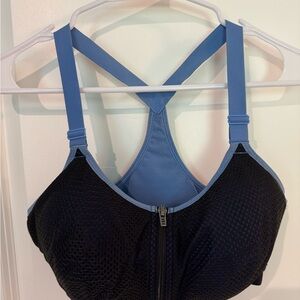 Victoria's Secret Blue and Black High-Impact Sports Bra